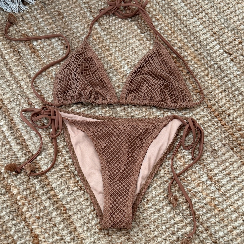 Windsor Brown Mesh Bikini